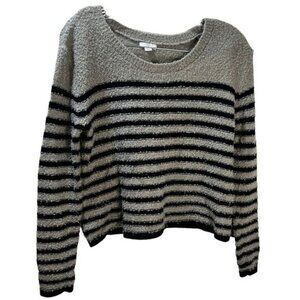 Striped Gray &‎ Black Knit Sweater BP. XS